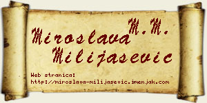 Miroslava Milijašević vizit kartica